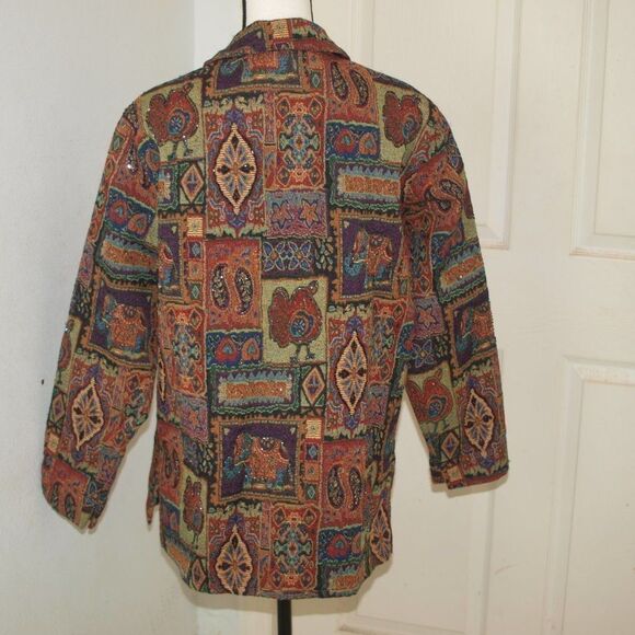 Chico’s Anniversary Collection Women’s Size 2 Long Sleeve Blazer Jacket - Picture 6 of 6
